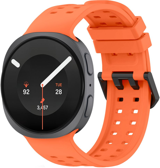 Tech-Protect Silicone Air -ranneke Samsung Galaxy Watch9 / Watch8 / Watch8 Classic -sarjalle, Oranssi