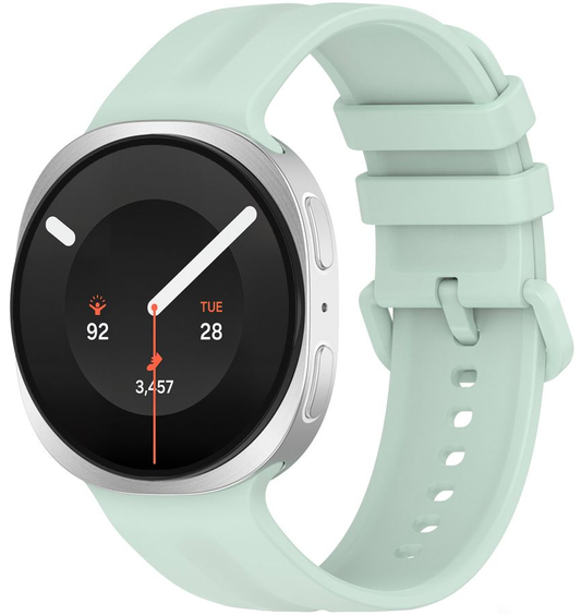 Tech-Protect Silicone Evo -ranneke Samsung Galaxy Watch9 / Watch8 / Watch8 Classic -sarjalle, Mintunvihreä