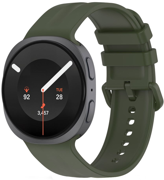 Tech-Protect Silicone Evo -ranneke Samsung Galaxy Watch9 / Watch8 / Watch8 Classic -sarjoille, Vihreä