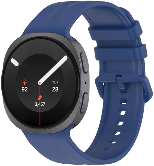 Tech-Protect Silicone Evo -ranneke Samsung Galaxy Watch9 / Watch8 / Watch8 Classic -sarjalle, Laivastonsininen
