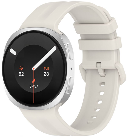 Tech-Protect Silicone Evo -ranneke Samsung Galaxy Watch9 / Watch8 / Watch8 Classic -sarjoille, beige
