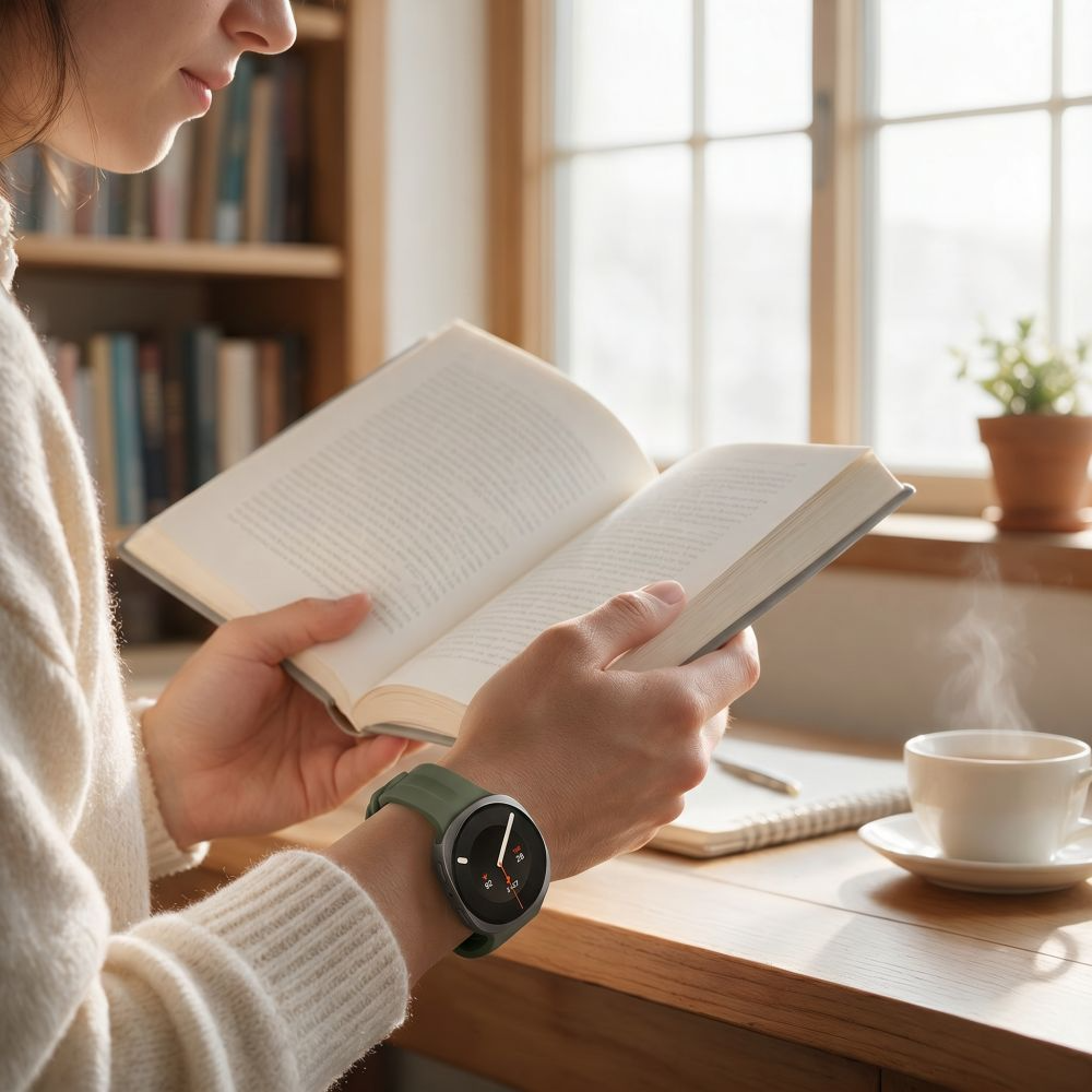 Tech-Protect Silicone Evo -ranneke Samsung Galaxy Watch9 / Watch8 / Watch8 Classic -sarjoille, Vihreä