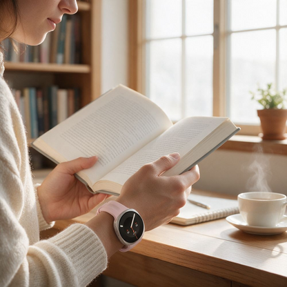 Tech-Protect Silicone Evo -ranneke Samsung Galaxy Watch9 / Watch8 / Watch8 Classic -sarjoille, vaaleanpunainen