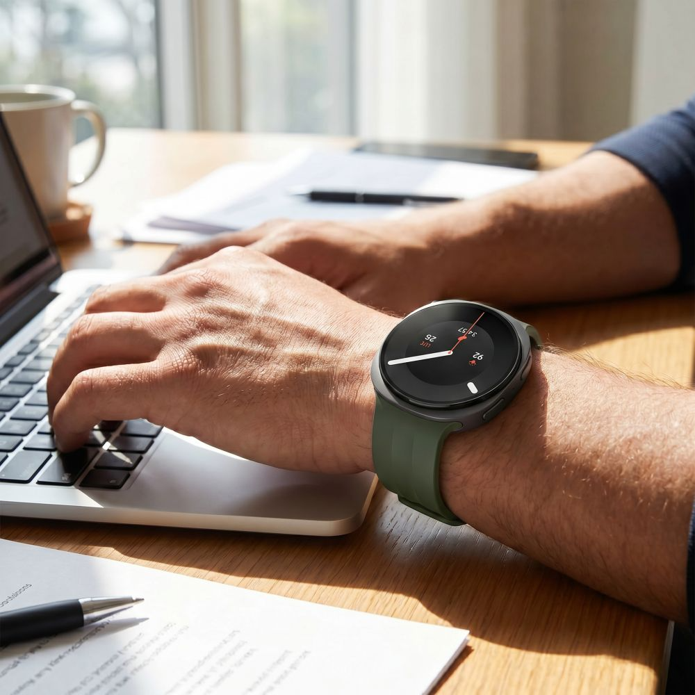 Tech-Protect Silicone Evo -ranneke Samsung Galaxy Watch9 / Watch8 / Watch8 Classic -sarjoille, Vihreä
