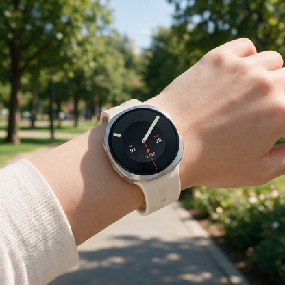 Tech-Protect Silicone Evo -ranneke Samsung Galaxy Watch9 / Watch8 / Watch8 Classic -sarjoille, beige