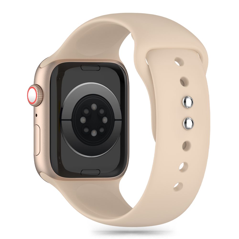 Tech-Protect Silicone -ranneke Apple Watch 41mm / 40mm / 38mm -sarjalle, Beige