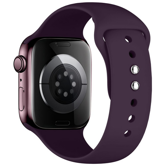 Tech-Protect silikoniranneke Apple Watch 49mm / 46mm / 45mm / 44mm -sarjoille, viininpunainen