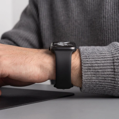 Tech-Protect Silicone Strap for Apple Watch 49mm / 46mm / 45mm / 44mm Series, Black