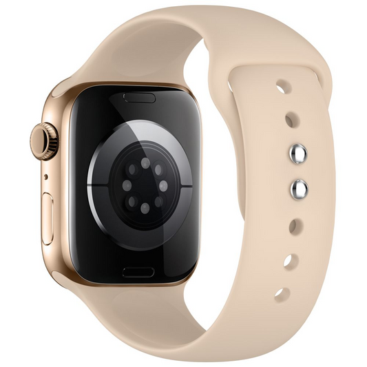 Tech-Protect silikoniranneke Apple Watch 49mm / 46mm / 45mm / 44mm -sarjoille, beige