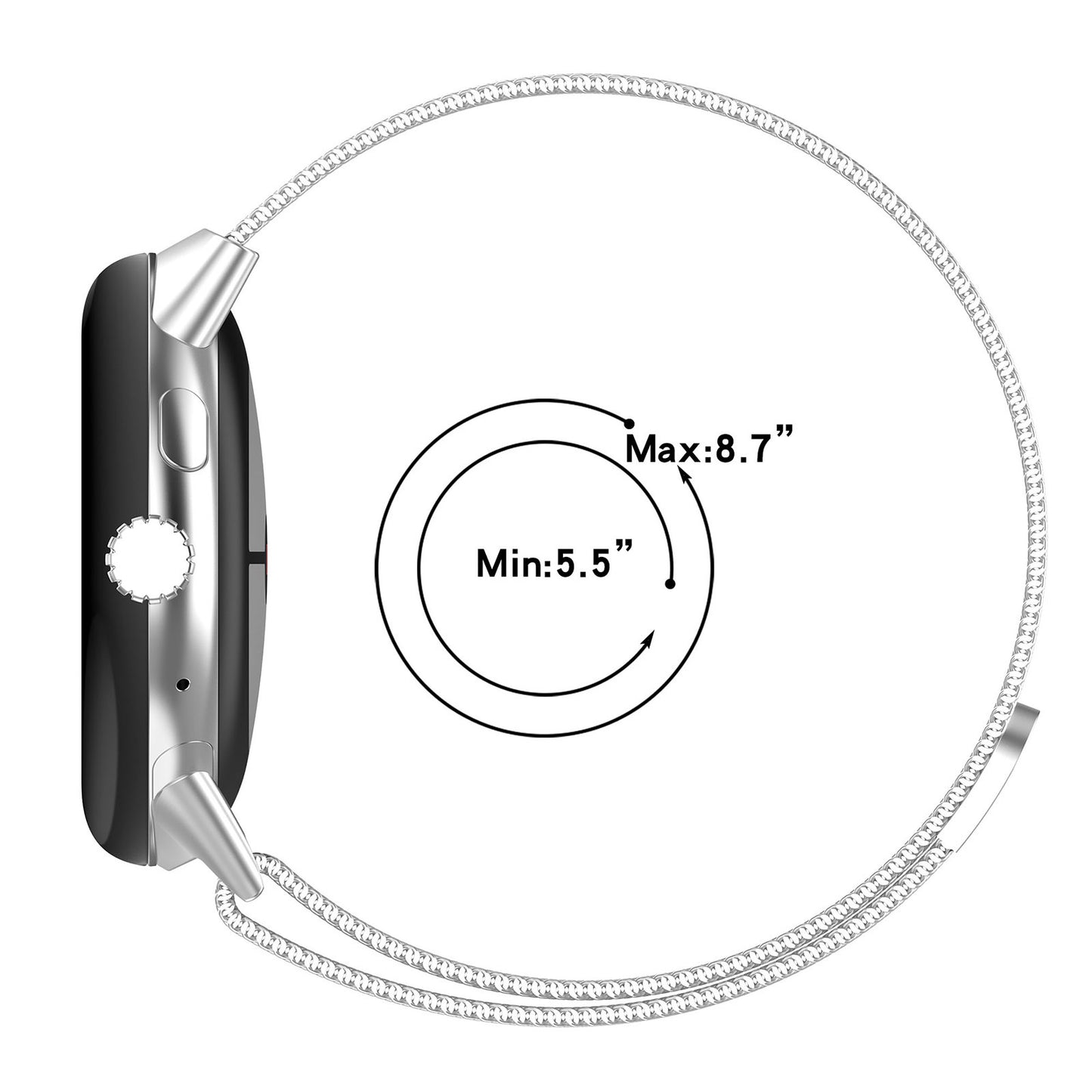 Techsuit W009 -ranneke Google Pixel Watch 4 45mm:lle, Hopea