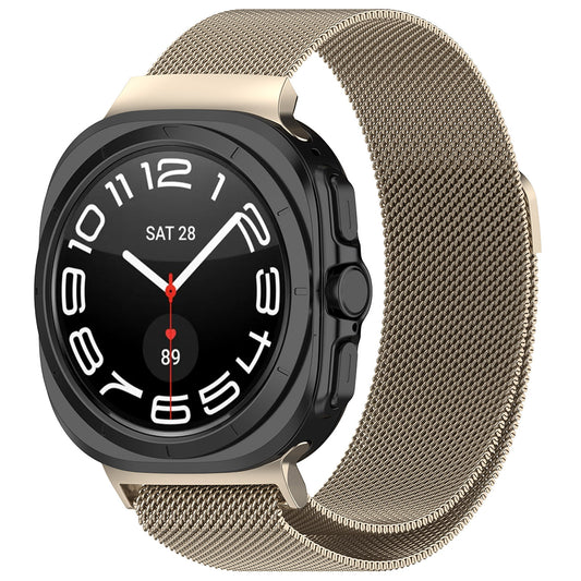 Techsuit W009 -ranneke Samsung Galaxy Watch Ultra -kelloon, Beige
