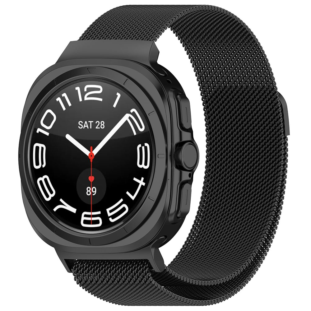 Techsuit W009 -ranneke Samsung Galaxy Watch Ultra -älykelloon, Musta