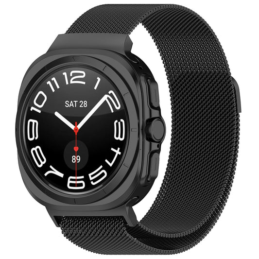 Techsuit W009 -ranneke Samsung Galaxy Watch Ultra -älykelloon, Musta