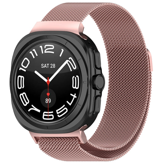Techsuit W009 -ranneke Samsung Galaxy Watch Ultra -älykelloon, vaaleanpunainen