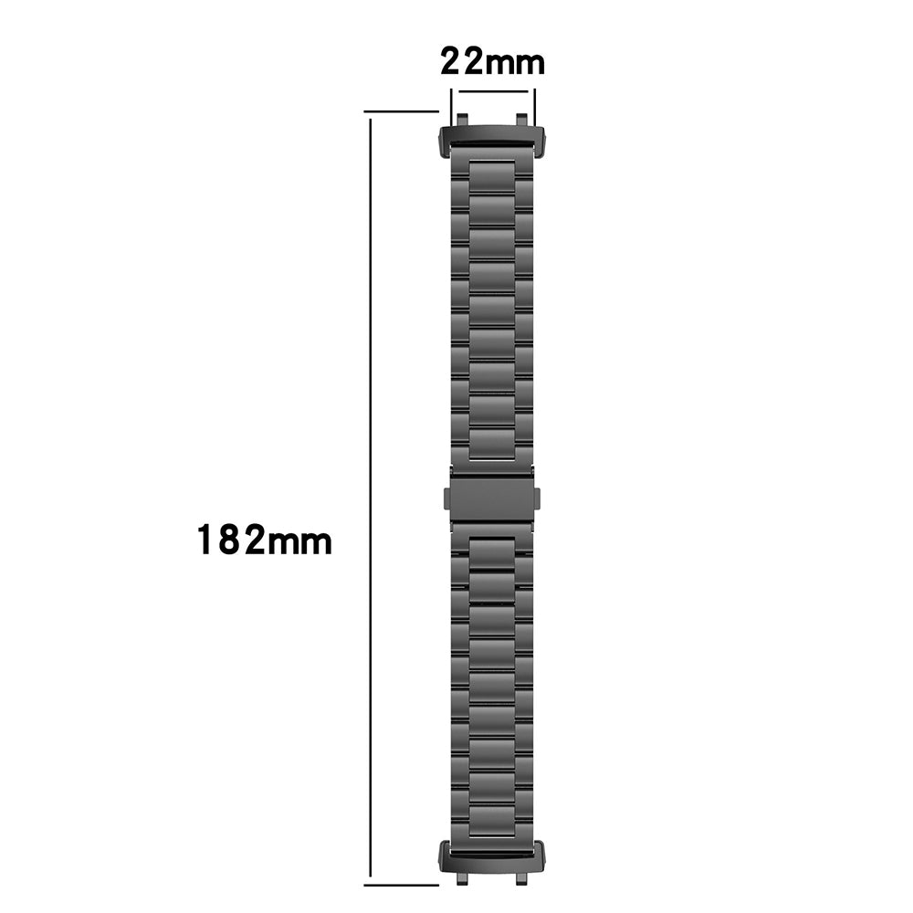 Techsuit W010 -ranneke Amazfit T-Rex 3:lle, Musta