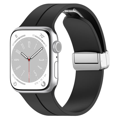 Techsuit W011 -ranneke Apple Watch 42mm / 41mm / 40mm / 38mm -sarjoille, Musta