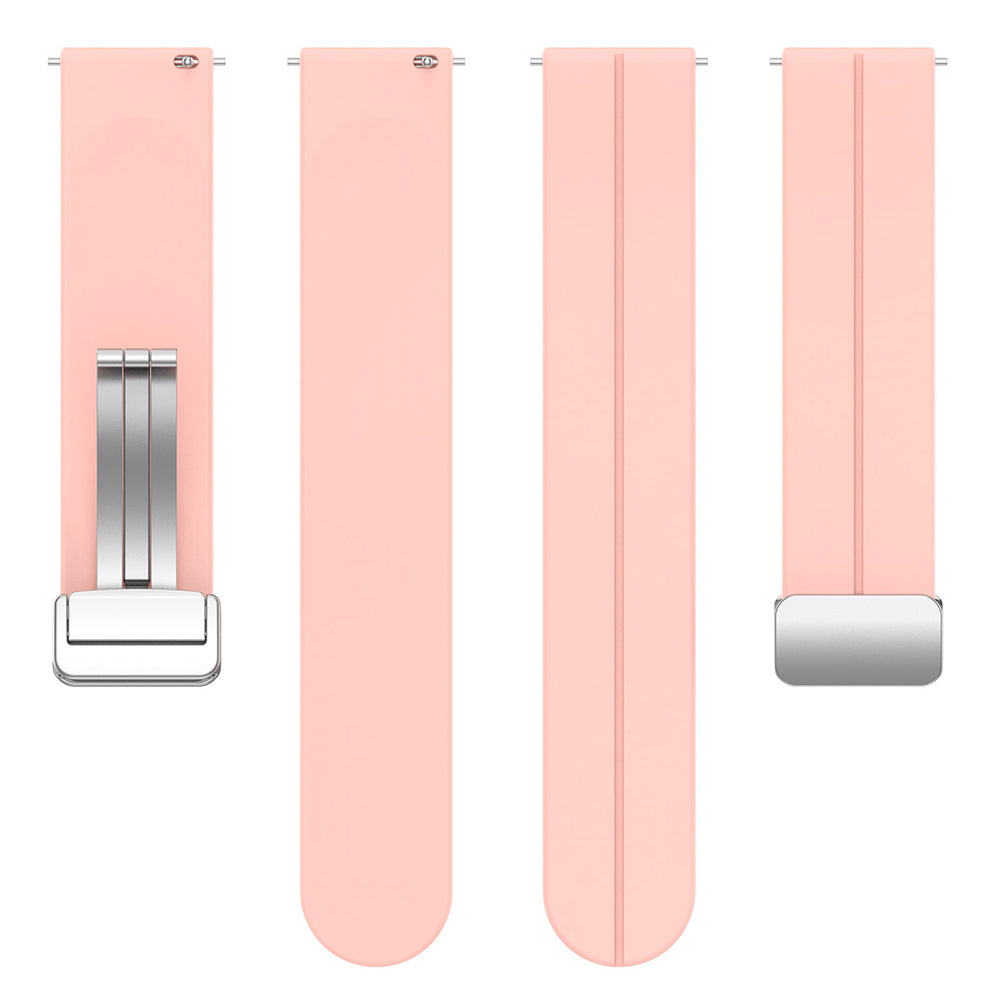 Techsuit W011 -ranneke Huawei Watch / Xiaomi Watch Series, 22mm, Vaaleanpunainen