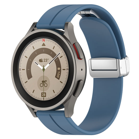 Techsuit W011 -ranneke Samsung Galaxy Watchille / Huawei Watch -sarjalle, 20mm, Sininen