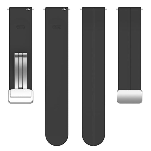 Techsuit W011 -ranneke Samsung Galaxy Watch / Huawei Watch Series, 20mm, Musta