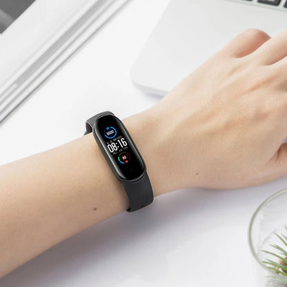 Techsuit W013 -ranneke Xiaomi Band / Amazfit Band Series, Musta