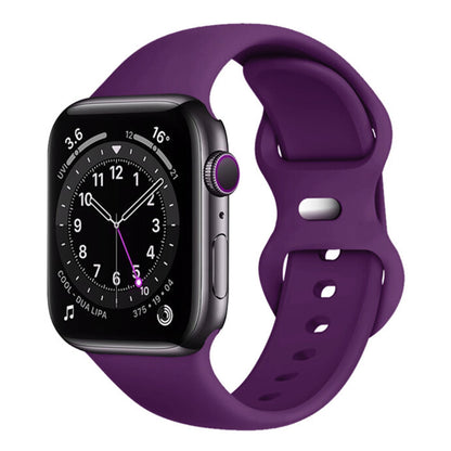 Techsuit W031 -ranneke Apple Watch 49mm / 46mm / 45mm / 44mm / 42mm -sarjoille, Tummanvioletti