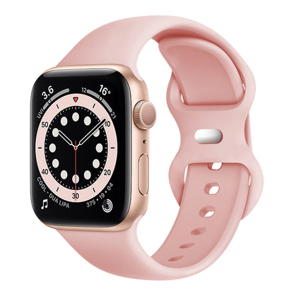 Techsuit W031 -ranneke Apple Watch 49mm / 46mm / 45mm / 44mm / 42mm -sarjoille, Vaaleanpunainen