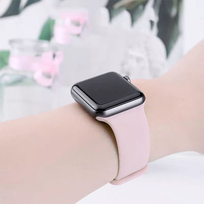 Techsuit W031 -ranneke Apple Watch 49mm / 46mm / 45mm / 44mm / 42mm -sarjoille, Vaaleanpunainen