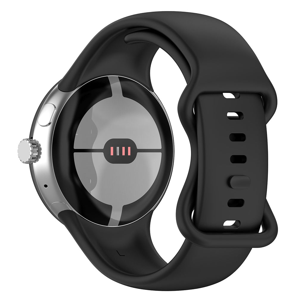 Techsuit W031 -ranneke Google Pixel Watch 3 45mm:lle, Musta