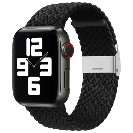 Techsuit W032 -ranneke Apple Watch 49mm / 46mm / 45mm / 44mm / 42mm -sarjoille, Musta