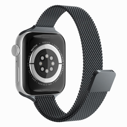 Techsuit W034 -ranneke Apple Watch 42mm / 41mm / 40mm / 38mm -sarjoille, Musta