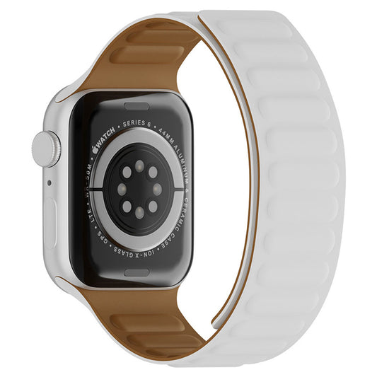 Techsuit W035 -ranneke Apple Watch 42mm / 41mm / 40mm / 38mm -sarjoille, Valkoinen