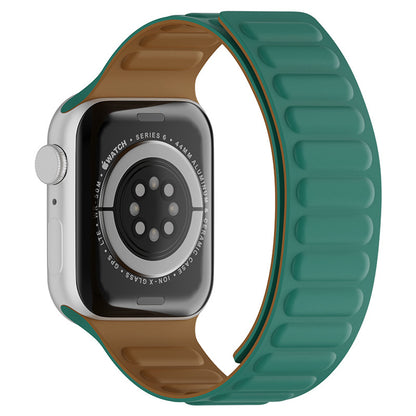 Techsuit W035 -ranneke Apple Watch 42mm / 41mm / 40mm / 38mm -sarjalle, Turkoosi