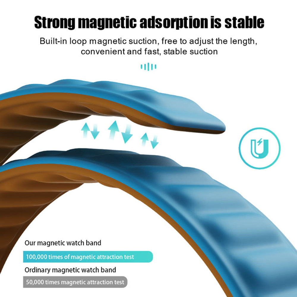 Techsuit W035 -ranneke Apple Watch 42mm / 41mm / 40mm / 38mm -sarjalle, Turkoosi