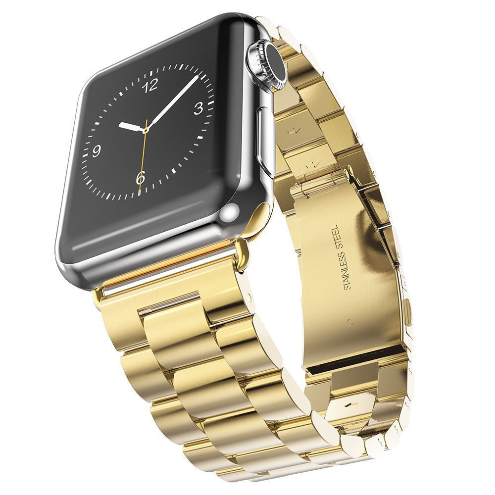 Techsuit W036 -ranneke Apple Watch 49mm / 46mm / 45mm / 44mm / 42mm -sarjoille, Kultainen