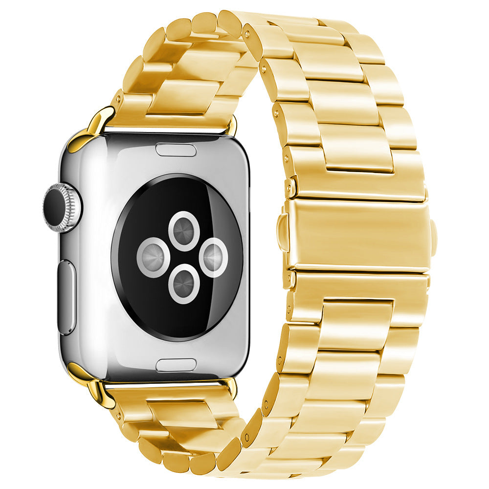 Techsuit W036 -ranneke Apple Watch 49mm / 46mm / 45mm / 44mm / 42mm -sarjoille, Kultainen