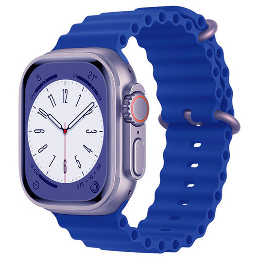 Techsuit W038 -ranneke Apple Watch 42mm / 41mm / 40mm / 38mm -sarjalle, Sininen