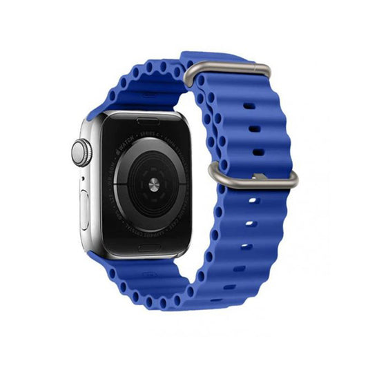 Techsuit W038 -ranneke Apple Watch 42mm / 41mm / 40mm / 38mm -sarjalle, Sininen