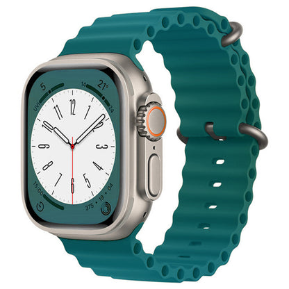 Techsuit W038 -ranneke Apple Watch 49mm / 46mm / 45mm / 44mm / 42mm -sarjoille, Vihreä