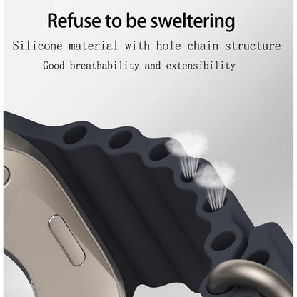 Techsuit W038 -ranneke Apple Watch 49mm / 46mm / 45mm / 44mm / 42mm -sarjoille, Vihreä