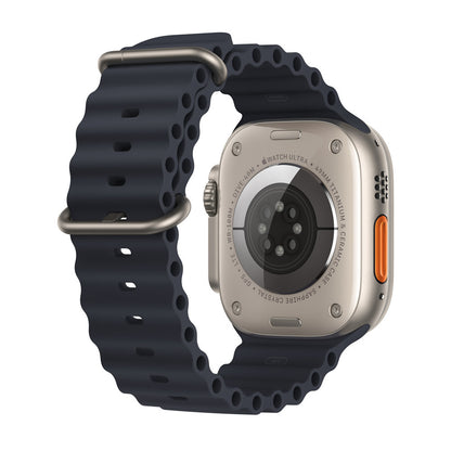 Techsuit W038 -ranneke Apple Watch 49mm / 46mm / 45mm / 44mm / 42mm -sarjalle, Tummanvihreä