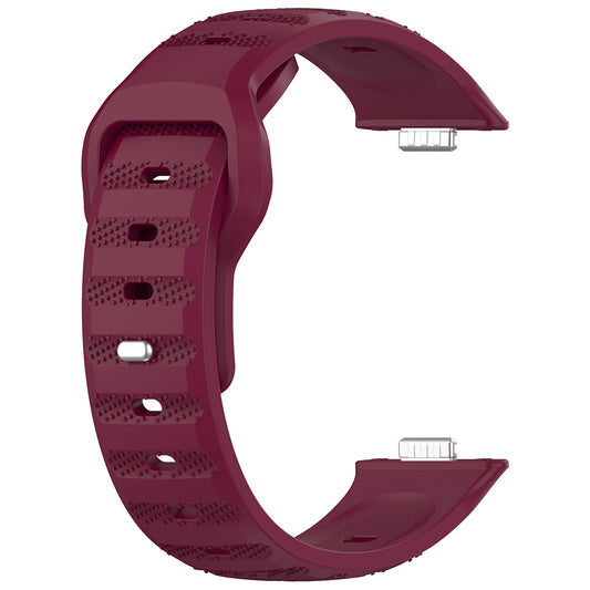 Techsuit W050 -ranneke Huawei Watch Fit 5 Pro / Fit 5 / Fit 4 Pro / Fit 4 / Fit 3 -kelloille, viininpunainen