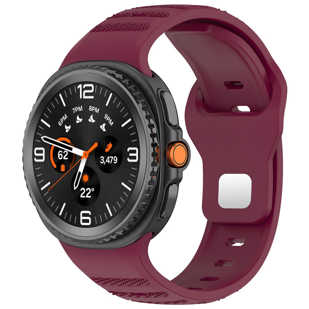 Techsuit W050 Strap for Samsung Galaxy Watch 8 Classic / Watch8 44mm / Watch 8 40mm, Burgundy