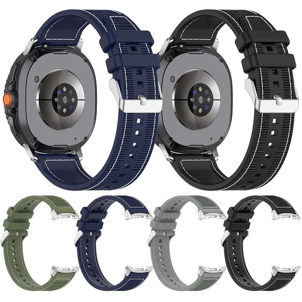 Techsuit W051 -ranneke Samsung Galaxy Watch 8 Classic / Watch8 44mm / Watch 8 40mm, musta