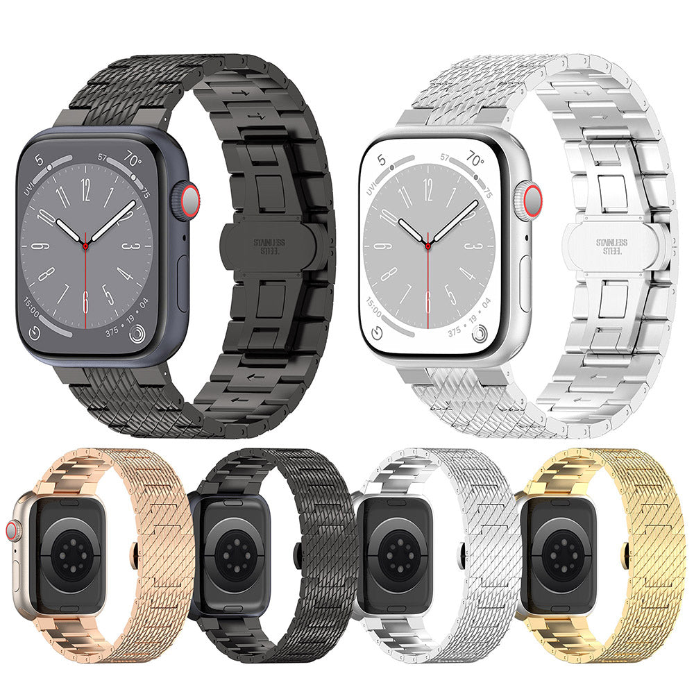 Techsuit W052 -ranneke Apple Watch 49mm / 46mm / 45mm / 44mm / 42mm -sarjalle, Hopea