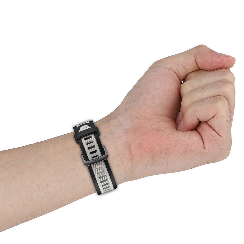 Techsuit W053 -ranneke Huawei Watch / Garmin Watch Series, 18mm, Harmaa