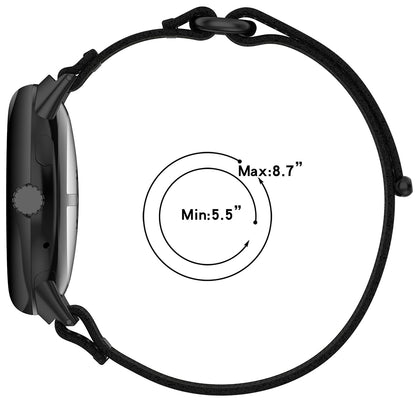 Techsuit W054 -ranneke Google Pixel Watch 4 45mm:lle, Musta.