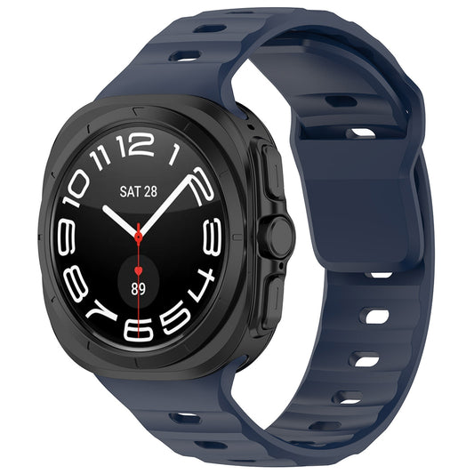 Techsuit W055 -ranneke Samsung Galaxy Watch Ultra -kelloon, laivastonsininen