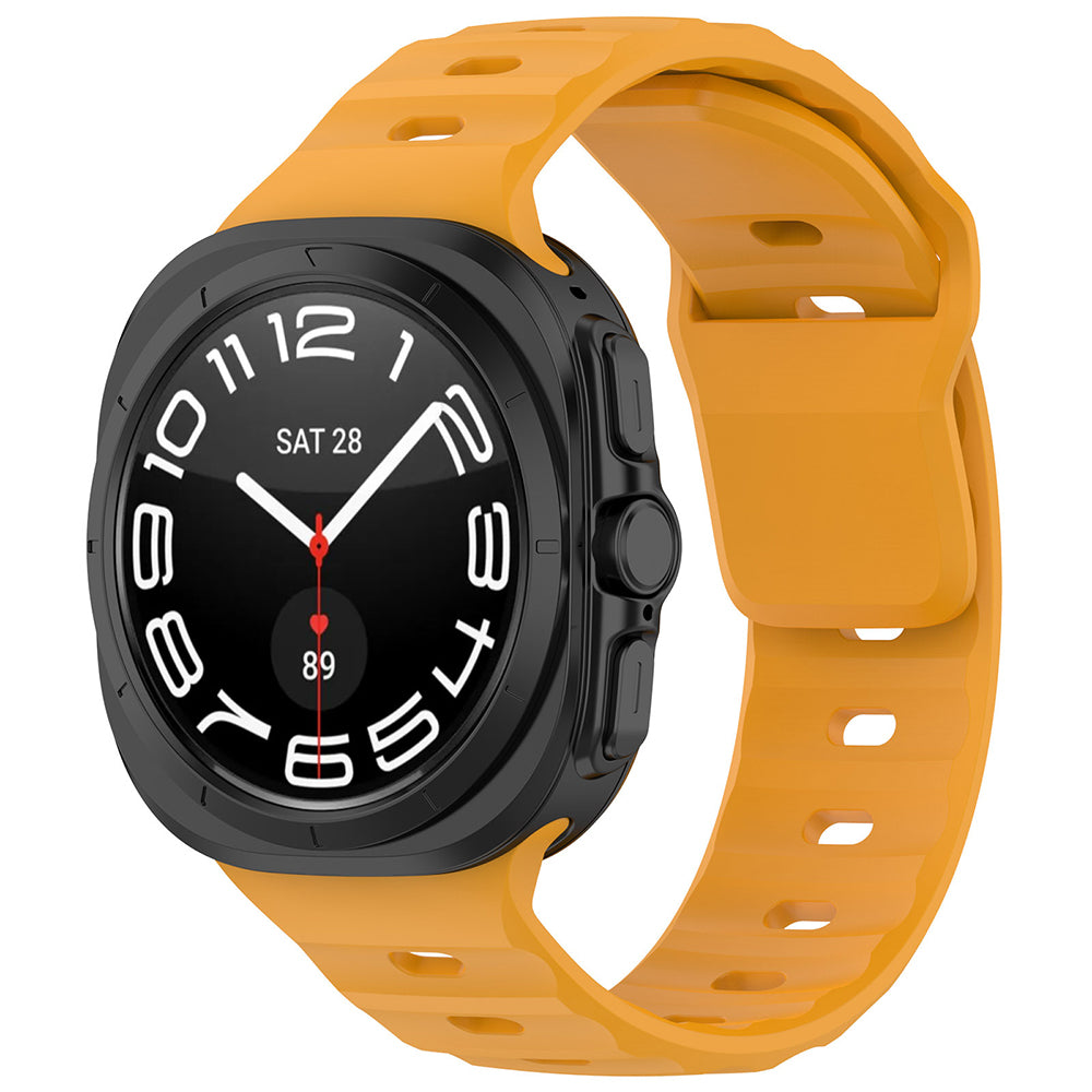 Techsuit W055 -ranneke Samsung Galaxy Watch Ultra -kelloon, Oranssi