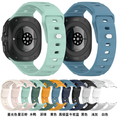 Techsuit W055 -ranneke Samsung Galaxy Watch Ultra -kelloon, Oranssi