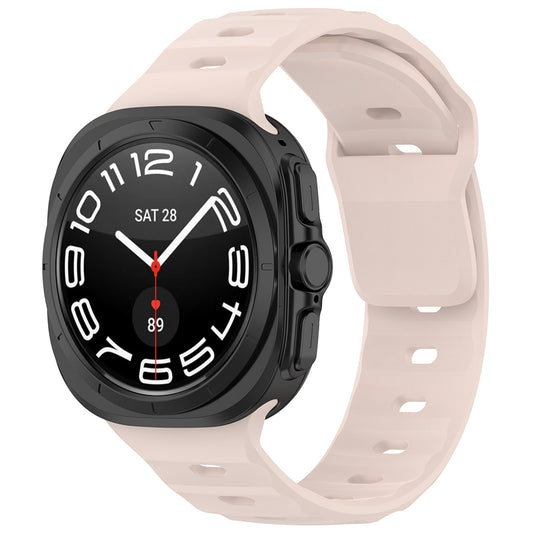 Techsuit W055 -ranneke Samsung Galaxy Watch Ultra -kelloon, Vaaleanpunainen
